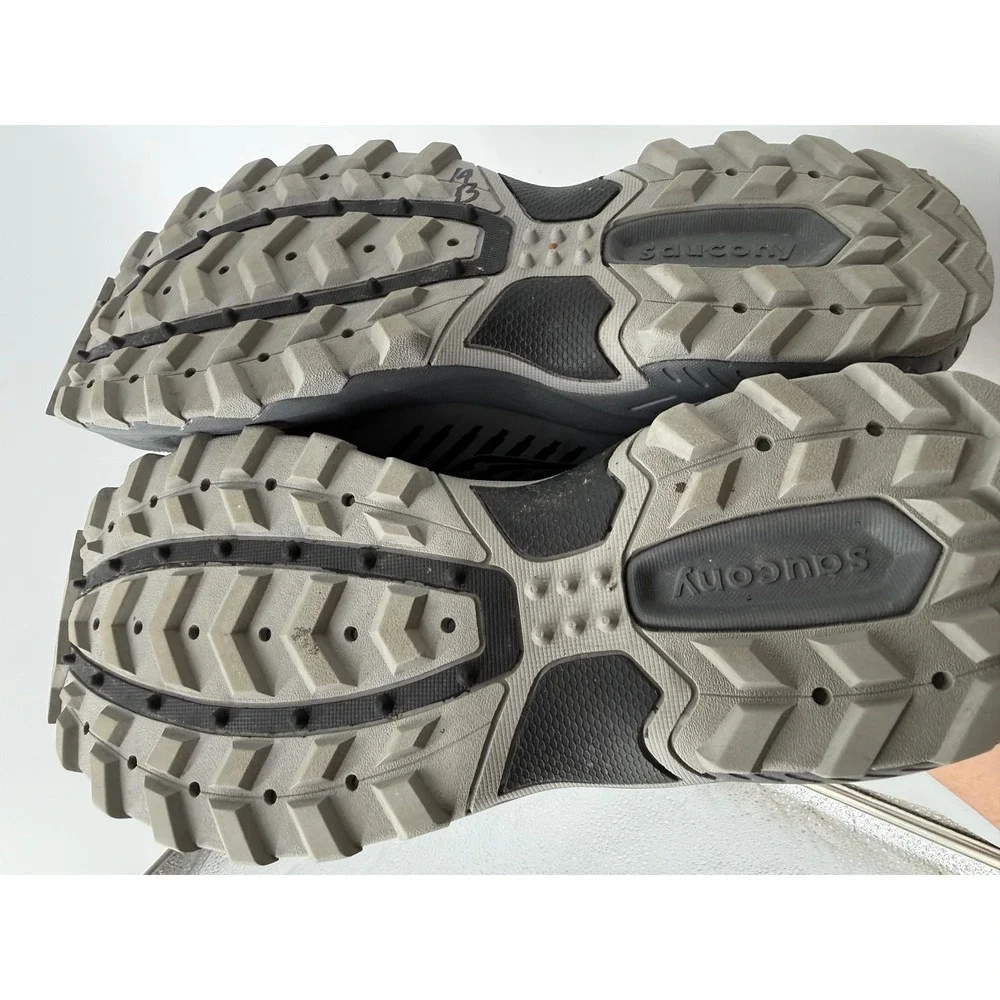 Saucony Excursion TR15 Trail Running Shoes Mens 10W Grey Excellent S20669-17